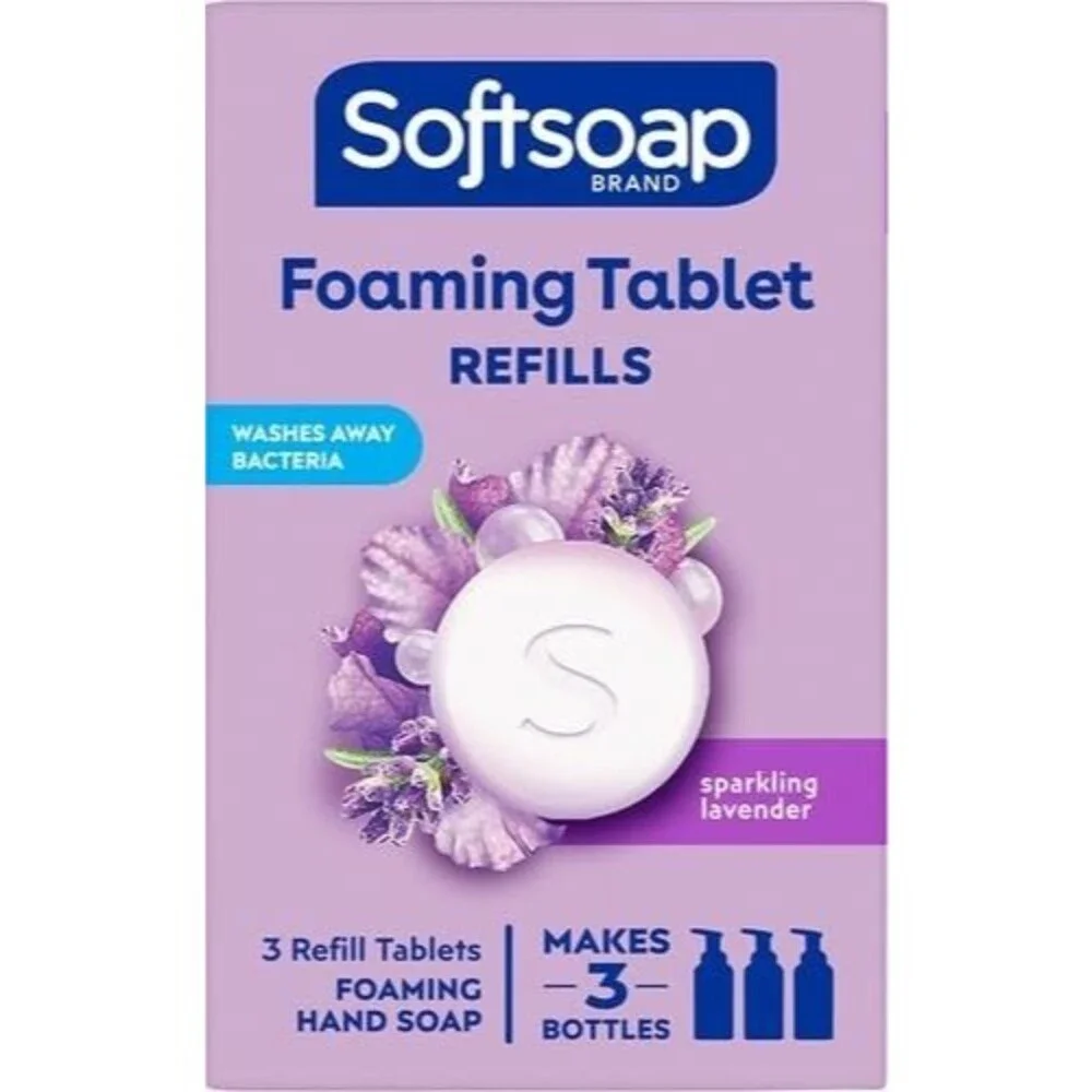 Lot of 2 Softsoap Hand Soap Tablets Sparkling Lavender Refill Tablets - 3ct Each